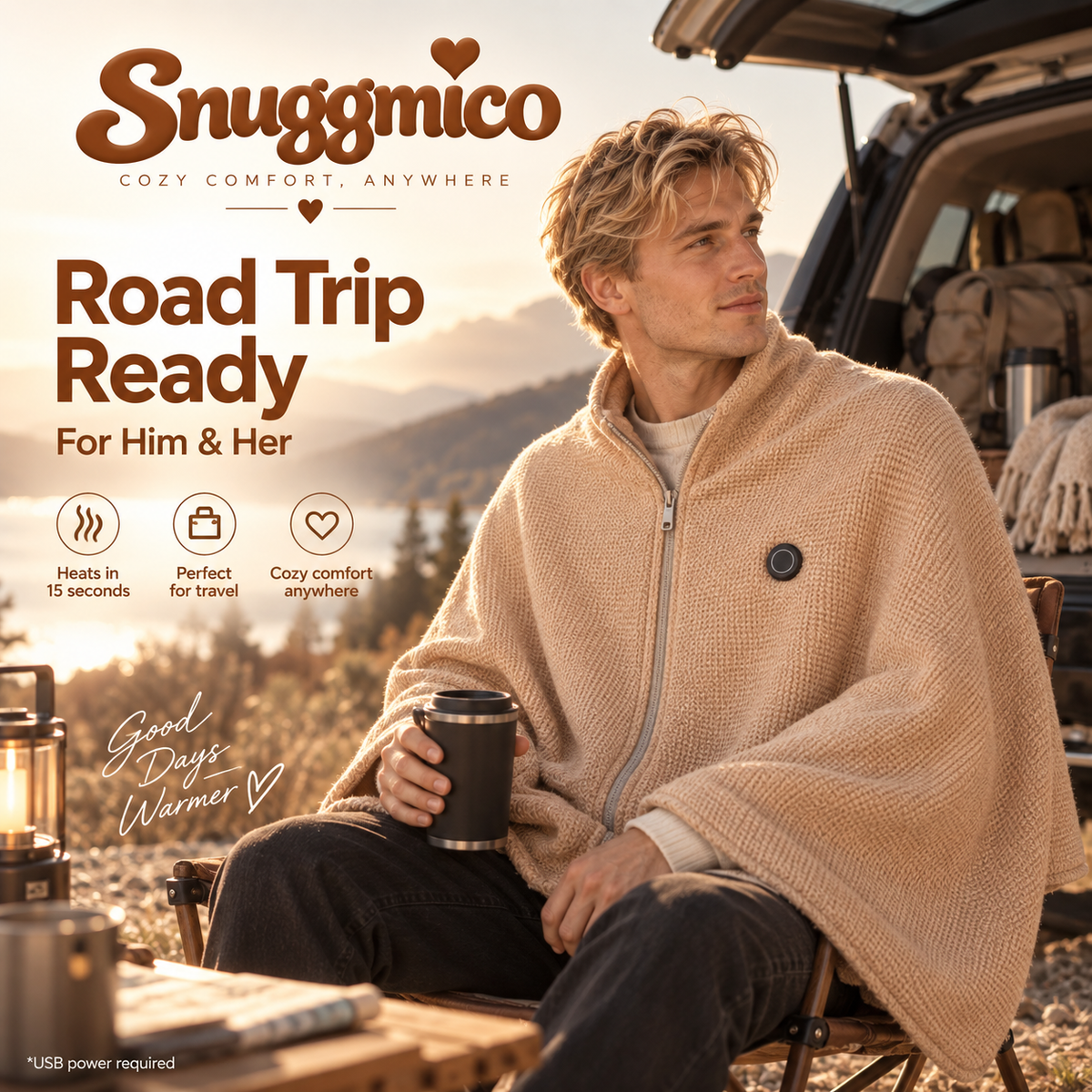 Snuggmico™ Heated Wear Blanket